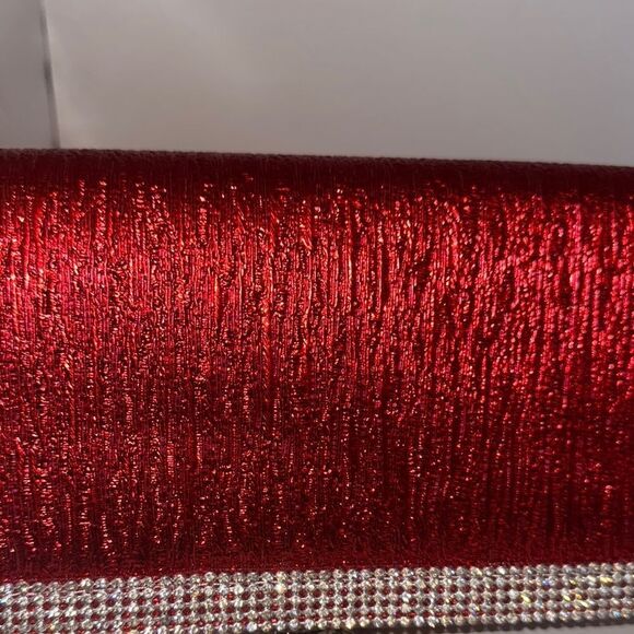 Bella Collection Red Glitter Clutch evening bag - Picture 5 of 5